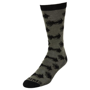 Simms Daily Sock Woolly Bugger Moss - Mossy Creek Fly Fishing