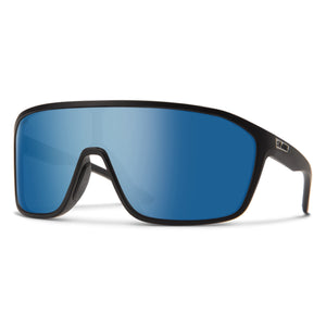 Smith Boomtown Matte Black ChromaPop Polarized Blue Mirror Sunglasses - Mossy Creek Fly Fishing