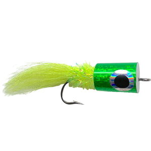 Banger Popper Chartreuse - Mossy Creek Fly Fishing